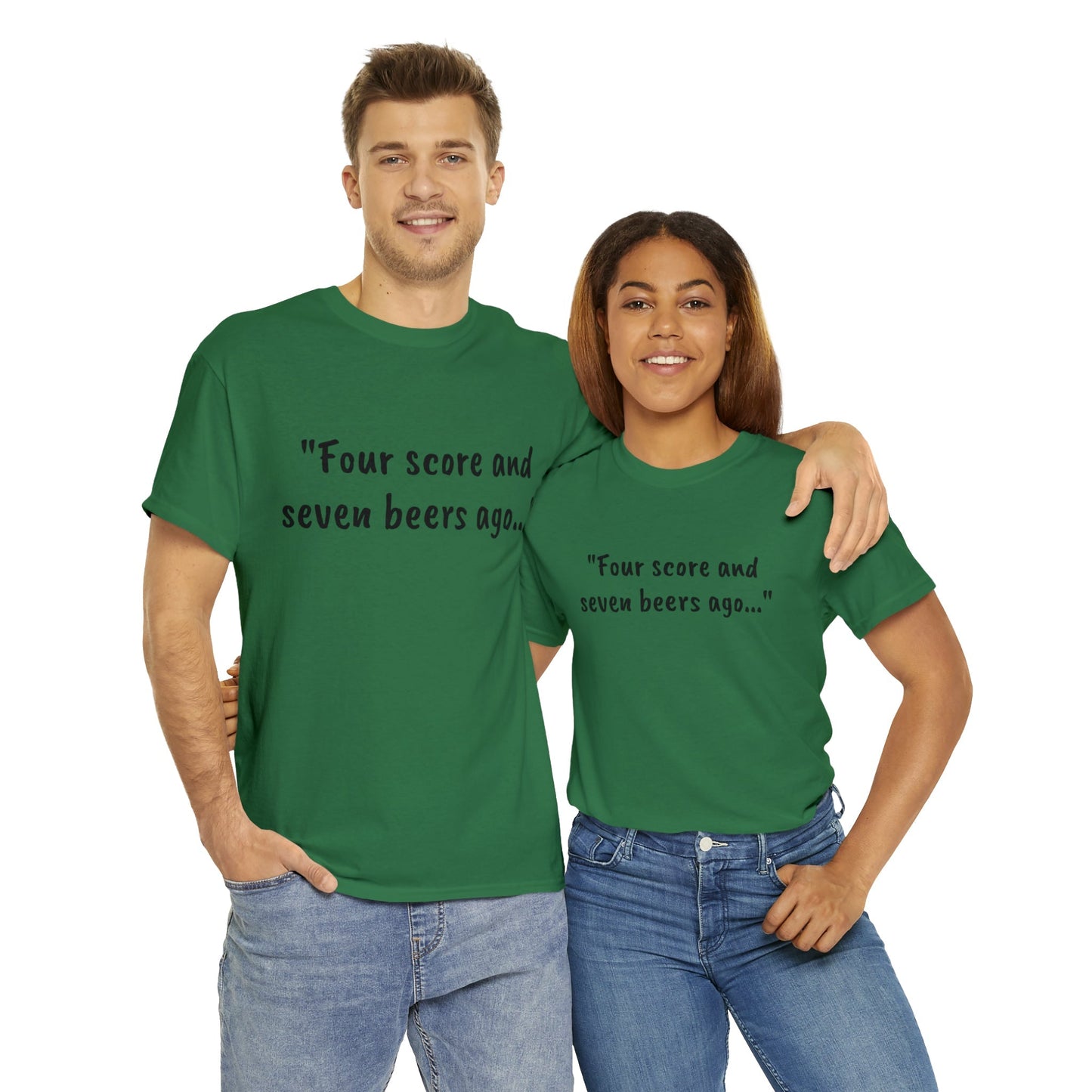 Four Score and Seven Beers Ago Tee - One Small Step History