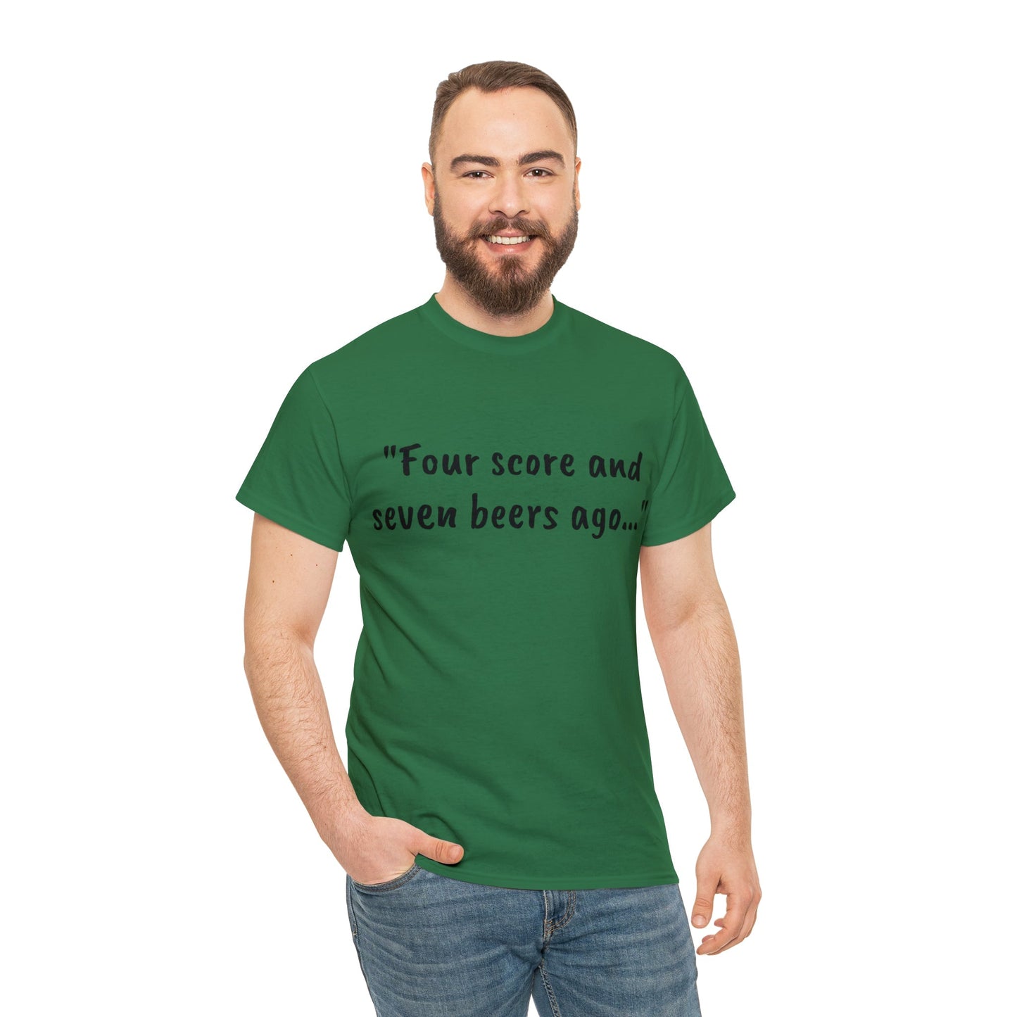 Four Score and Seven Beers Ago Tee - One Small Step History