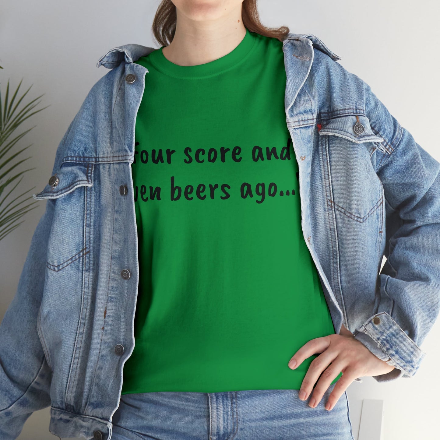 Four Score and Seven Beers Ago Tee - One Small Step History