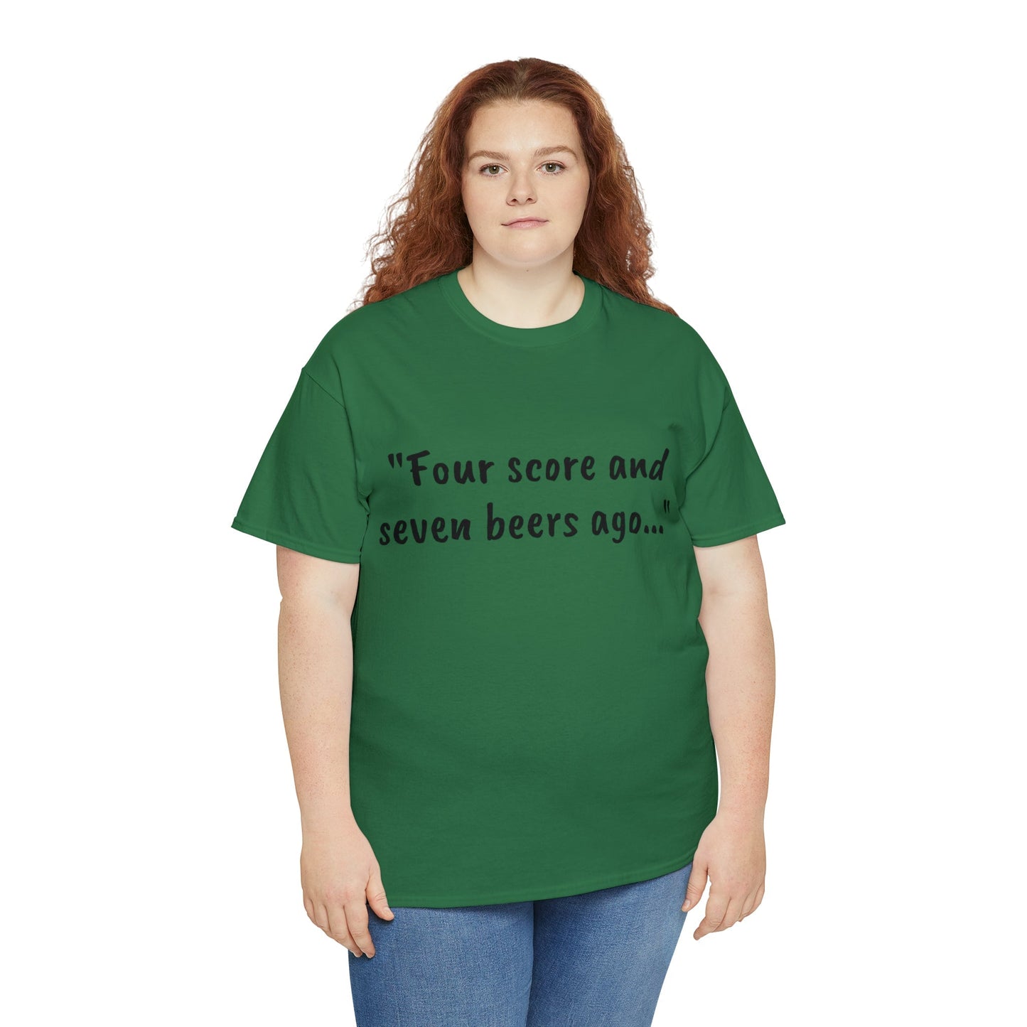 Four Score and Seven Beers Ago Tee - One Small Step History