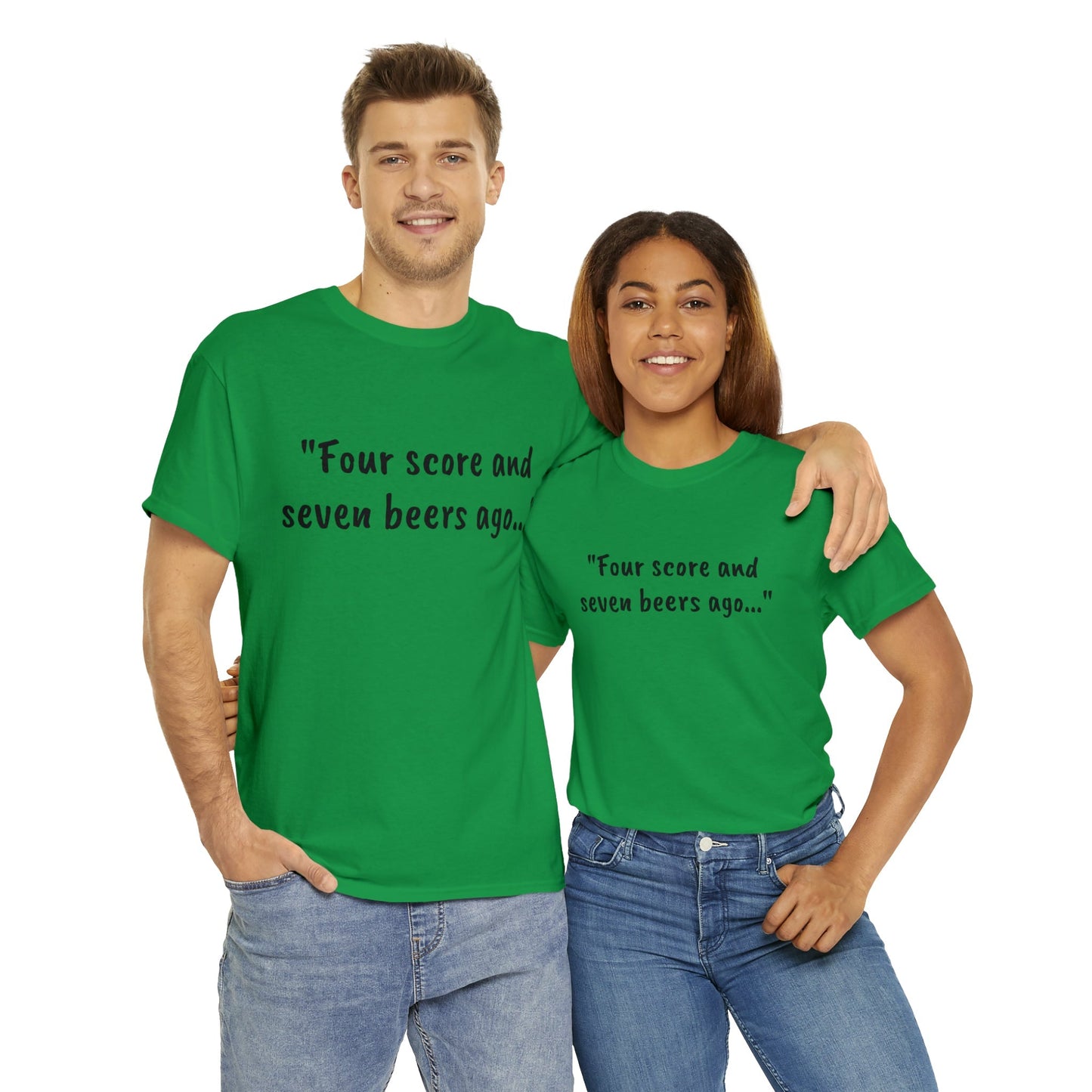 Four Score and Seven Beers Ago Tee - One Small Step History