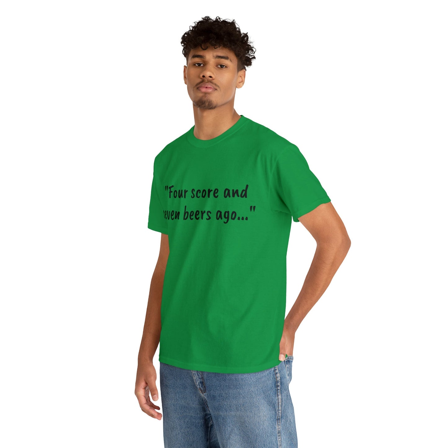 Four Score and Seven Beers Ago Tee - One Small Step History