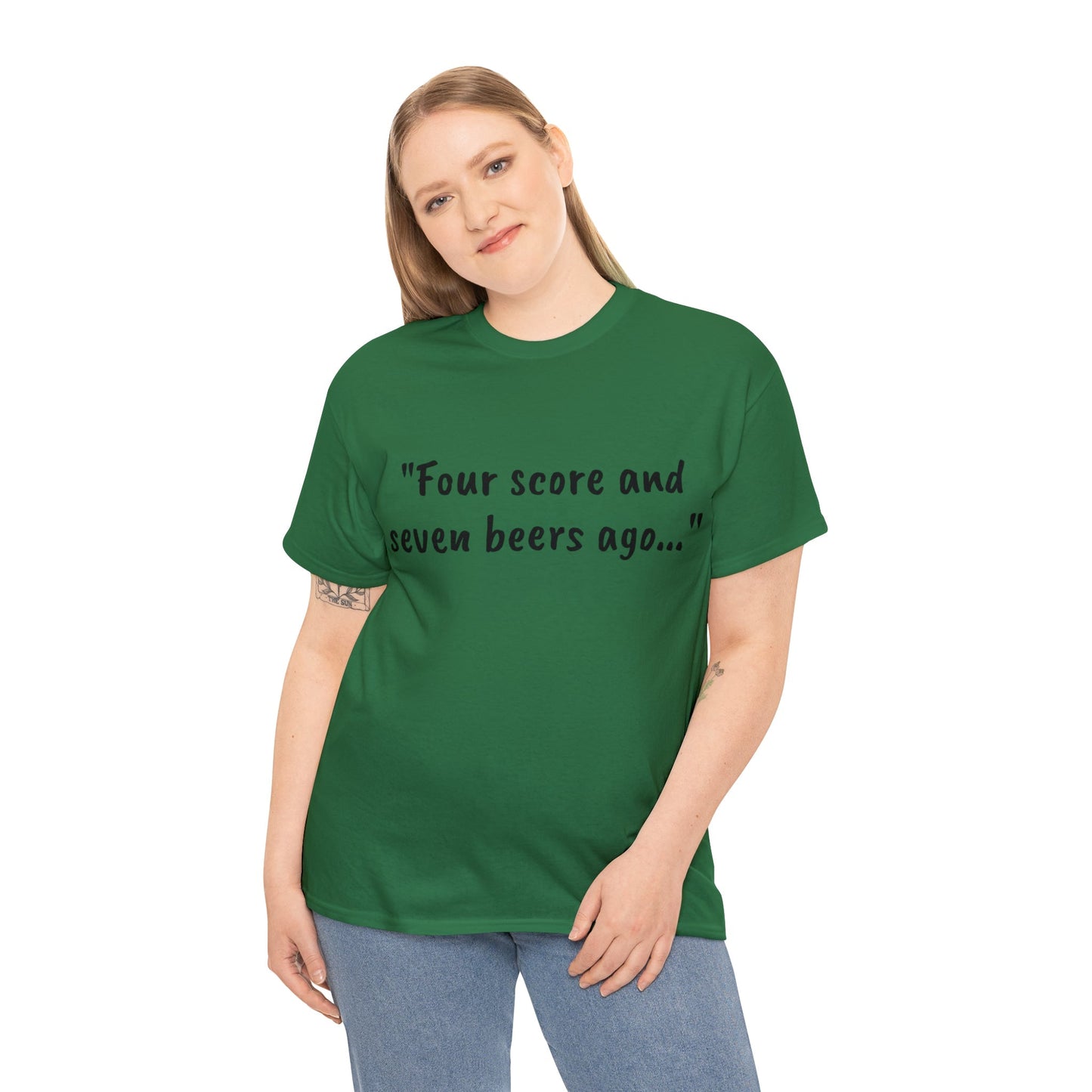 Four Score and Seven Beers Ago Tee - One Small Step History