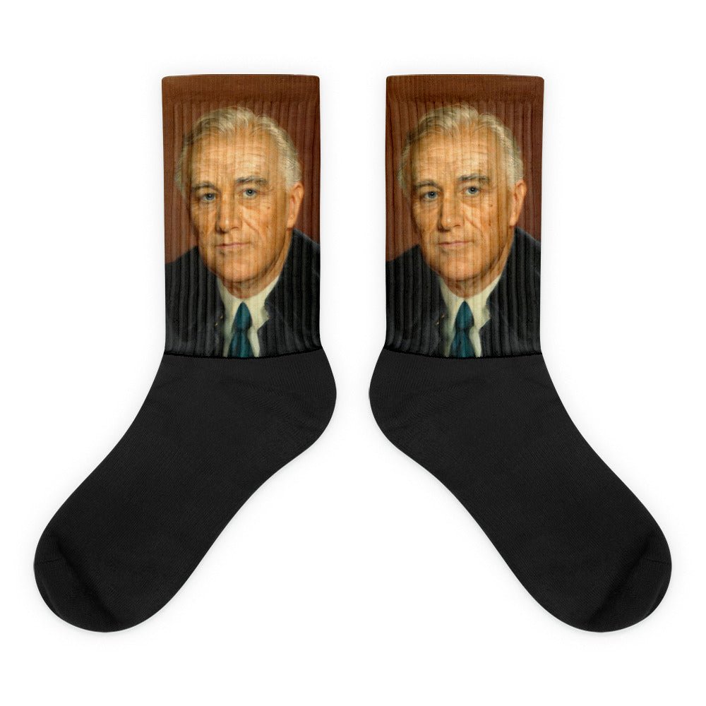 Franklin D. Roosevelt Socks - One Small Step History