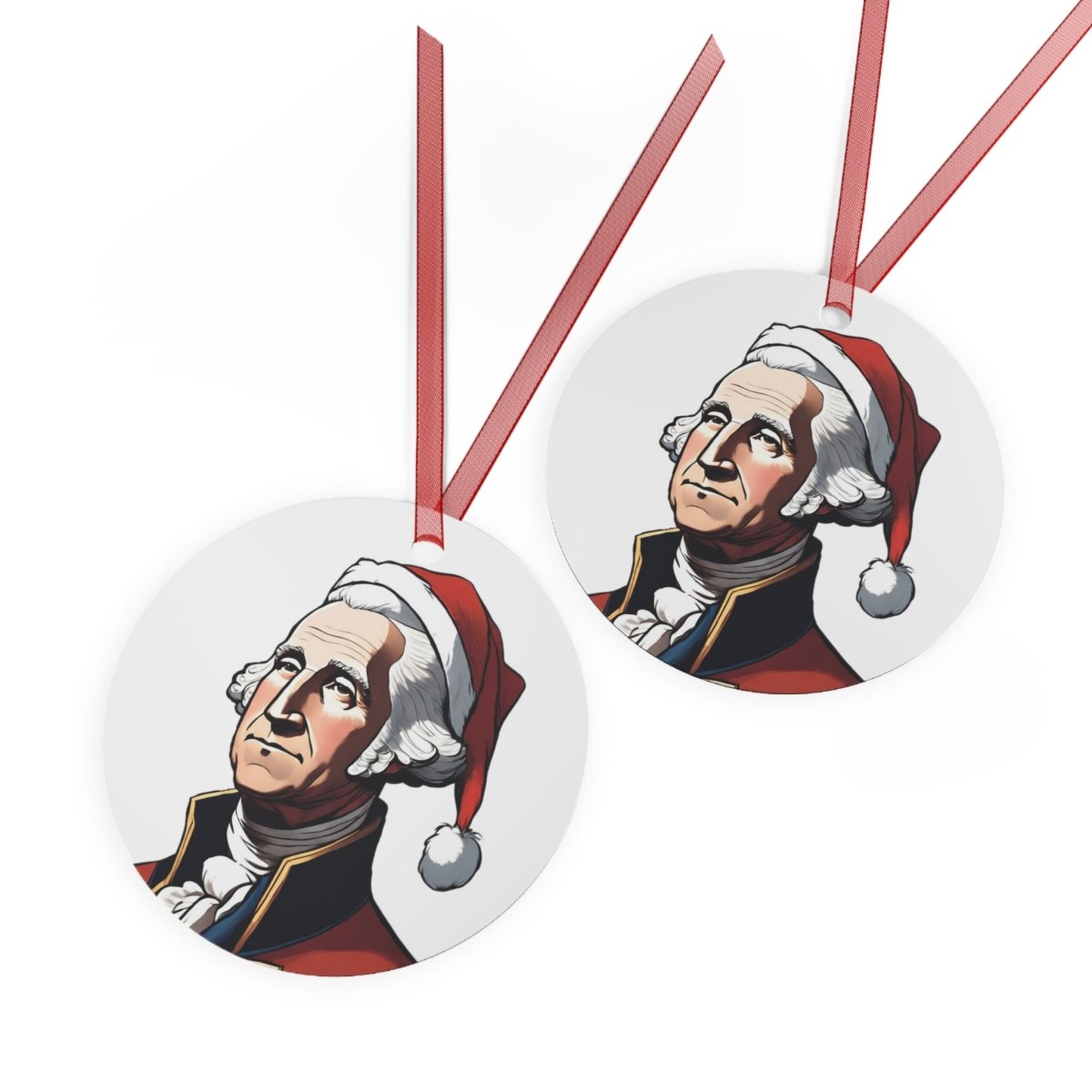 George Washington Metal Ornament - One Small Step History
