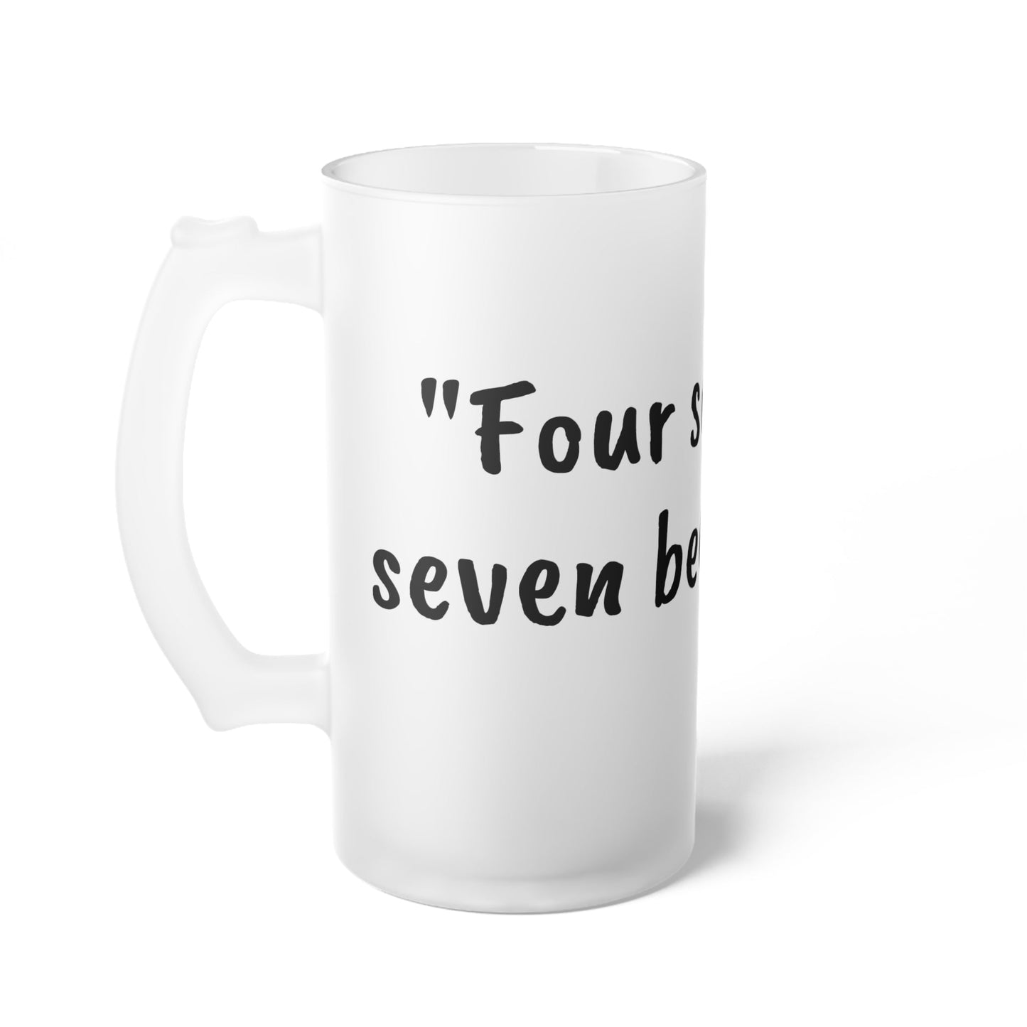 History Beer Glass "Four score and seven beers ago..."