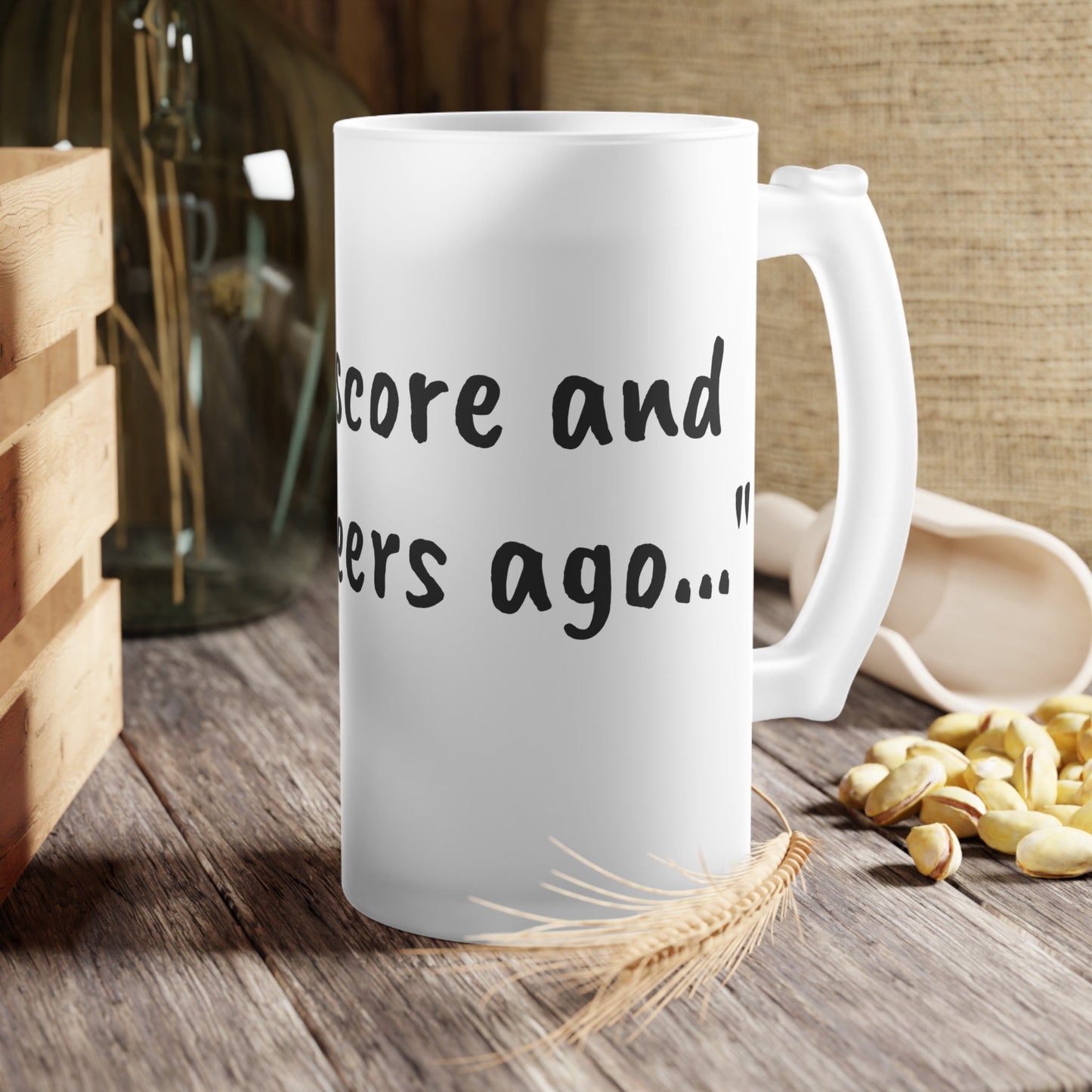 History Beer Glass "Four score and seven beers ago..."