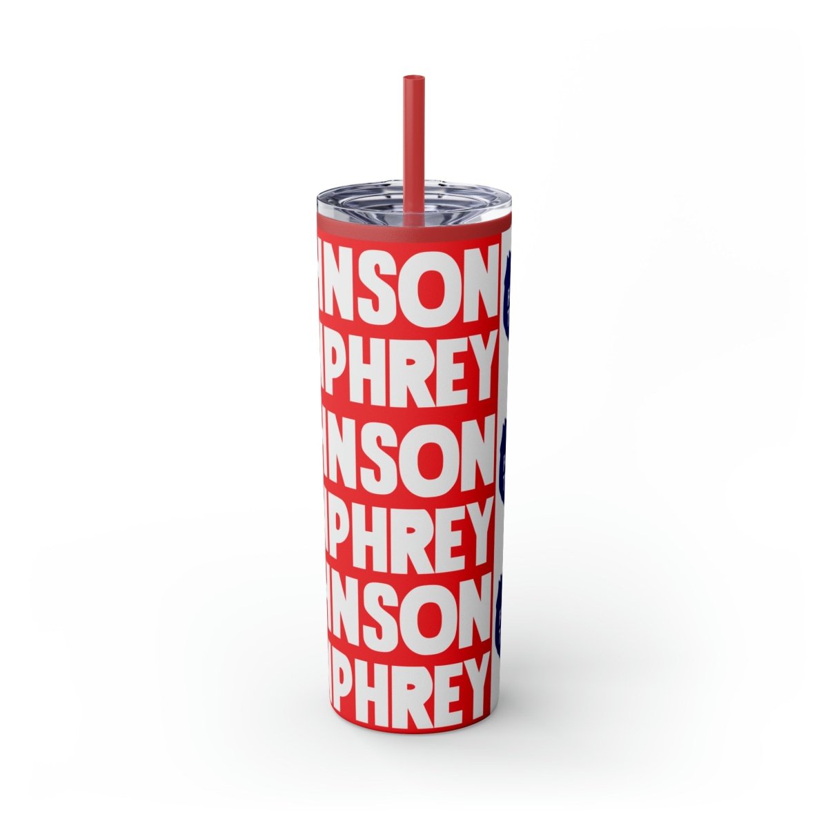 Johnson- Humphrey in '64 Skinny Tumbler with Straw, 20oz - One Small Step History