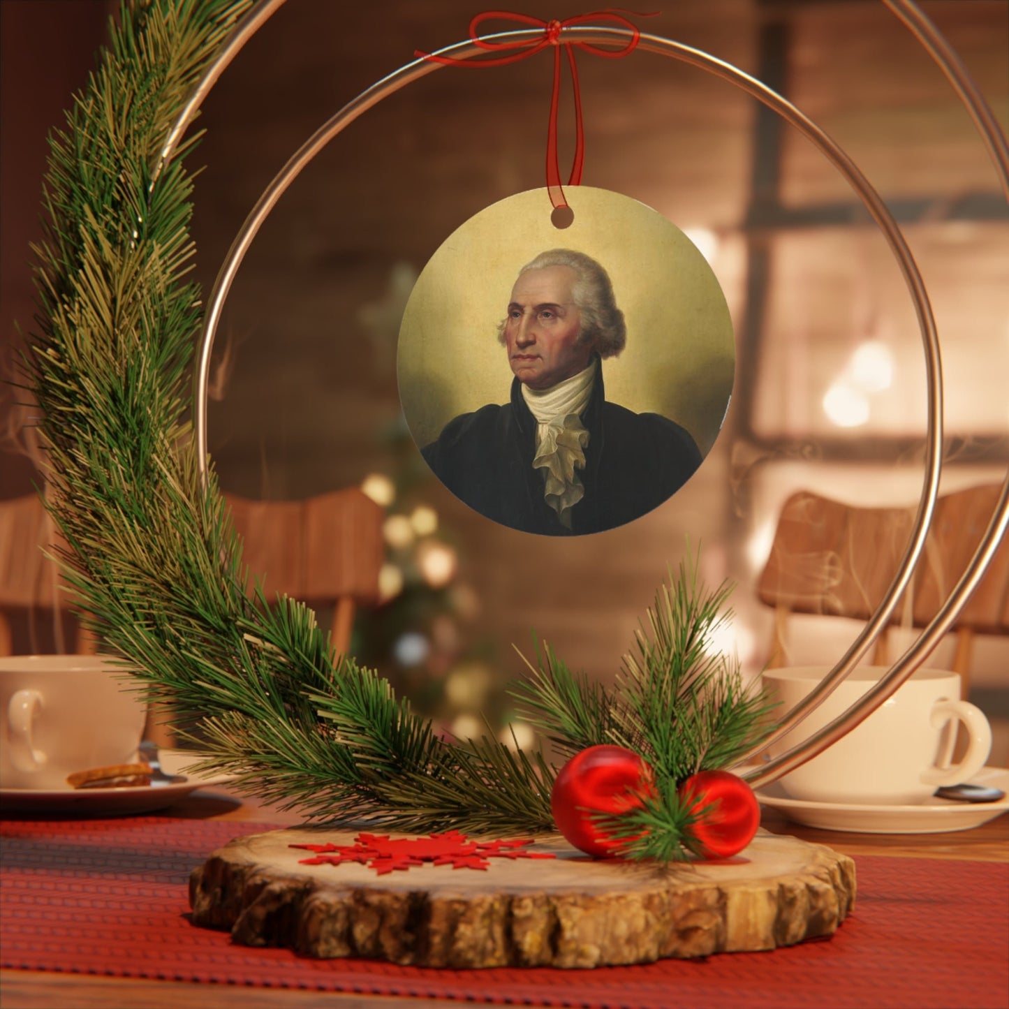 Metal Ornaments - One Small Step History