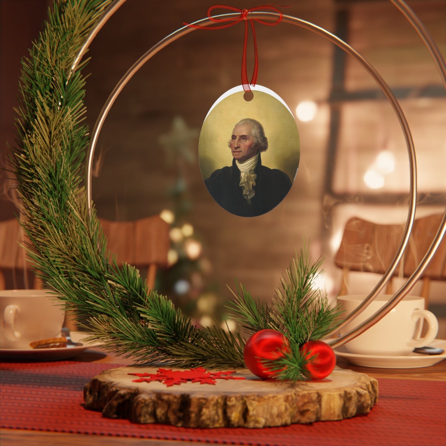 Metal Ornaments - One Small Step History