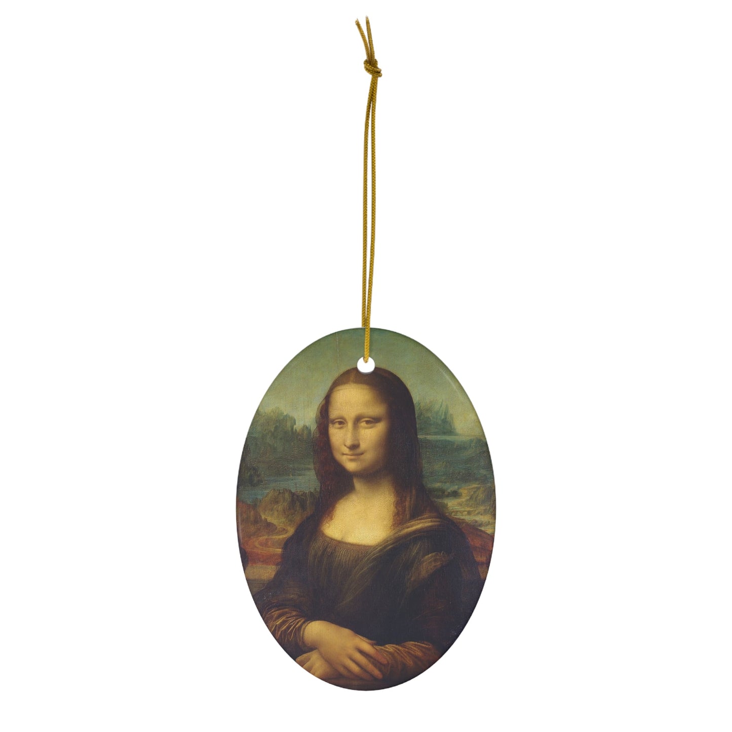 Mona Lisa Ceramic Ornament - One Small Step History