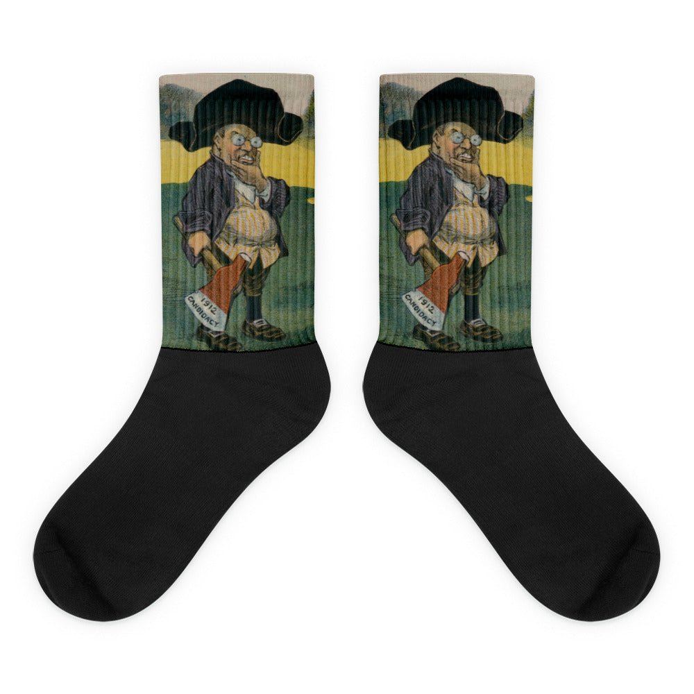 Theodore Roosevelt Cartoon Socks - One Small Step History