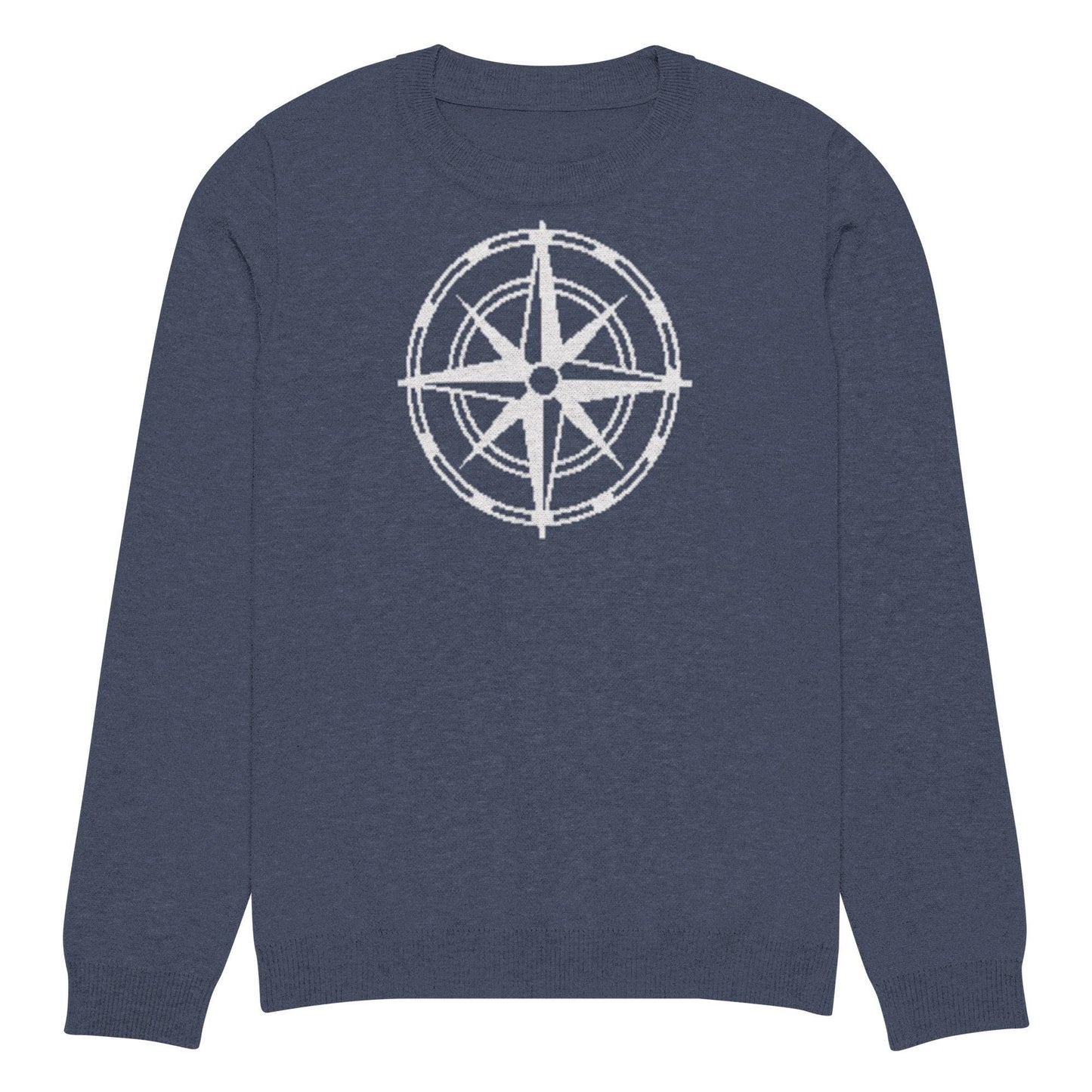 Compass Knitted Crew Neck Sweater