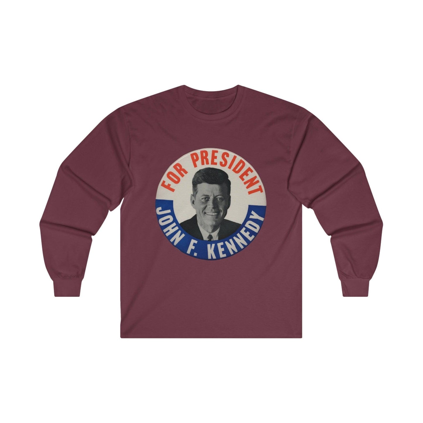 John F. Kennedy For President Long Sleeve Tee