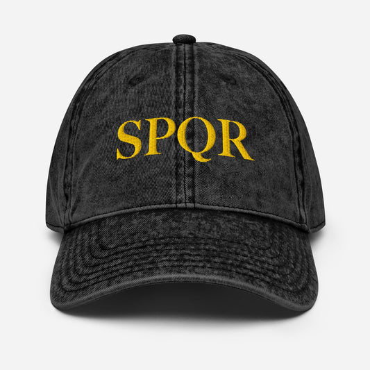 SPQR Vintage Cotton Twill Cap