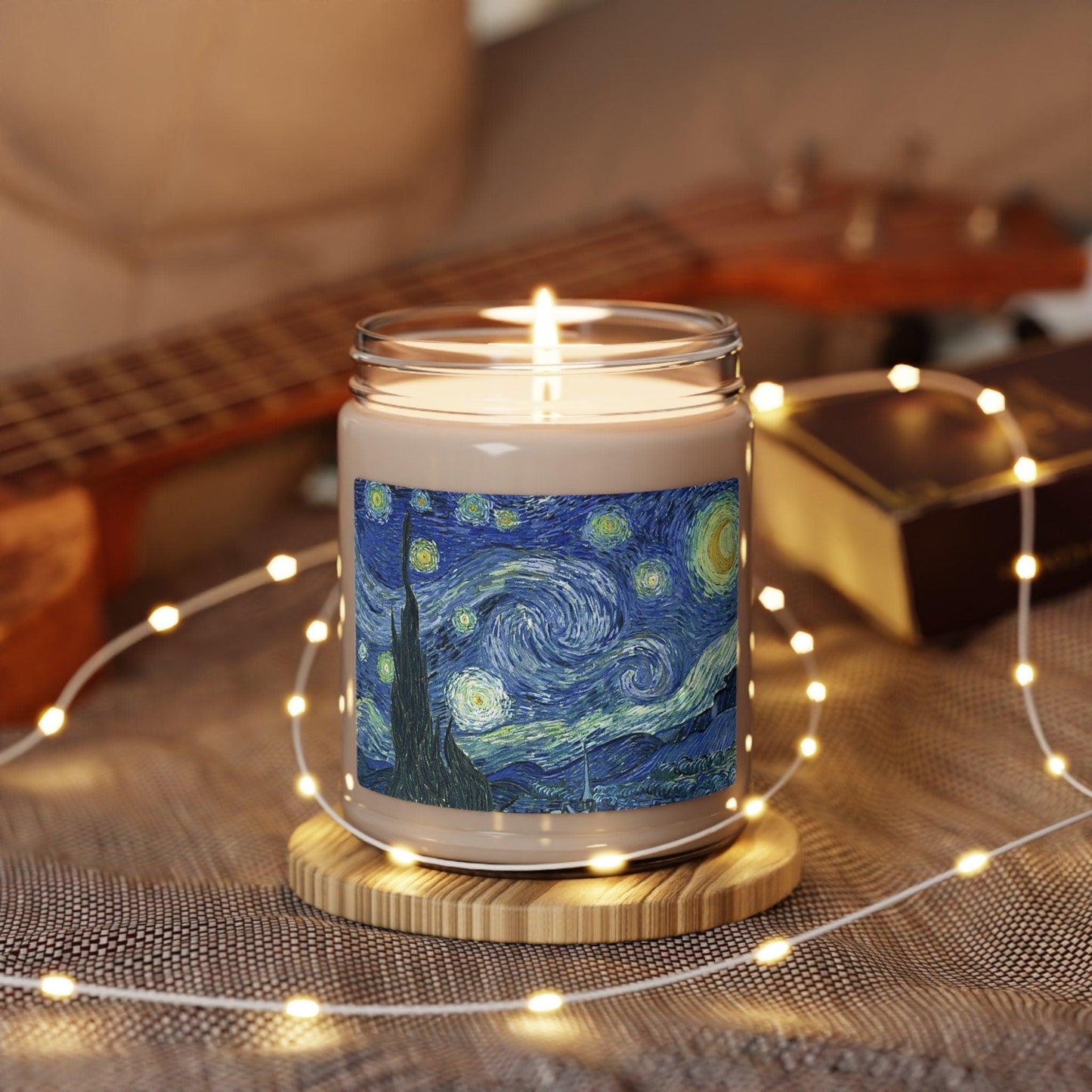 Starry Night by Vincent van Gogh Scented Soy Candle, 9oz