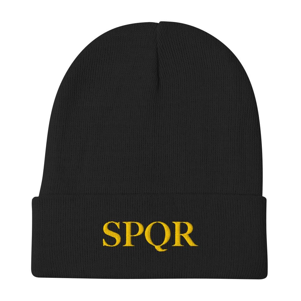 SPQR Embroidered Beanie