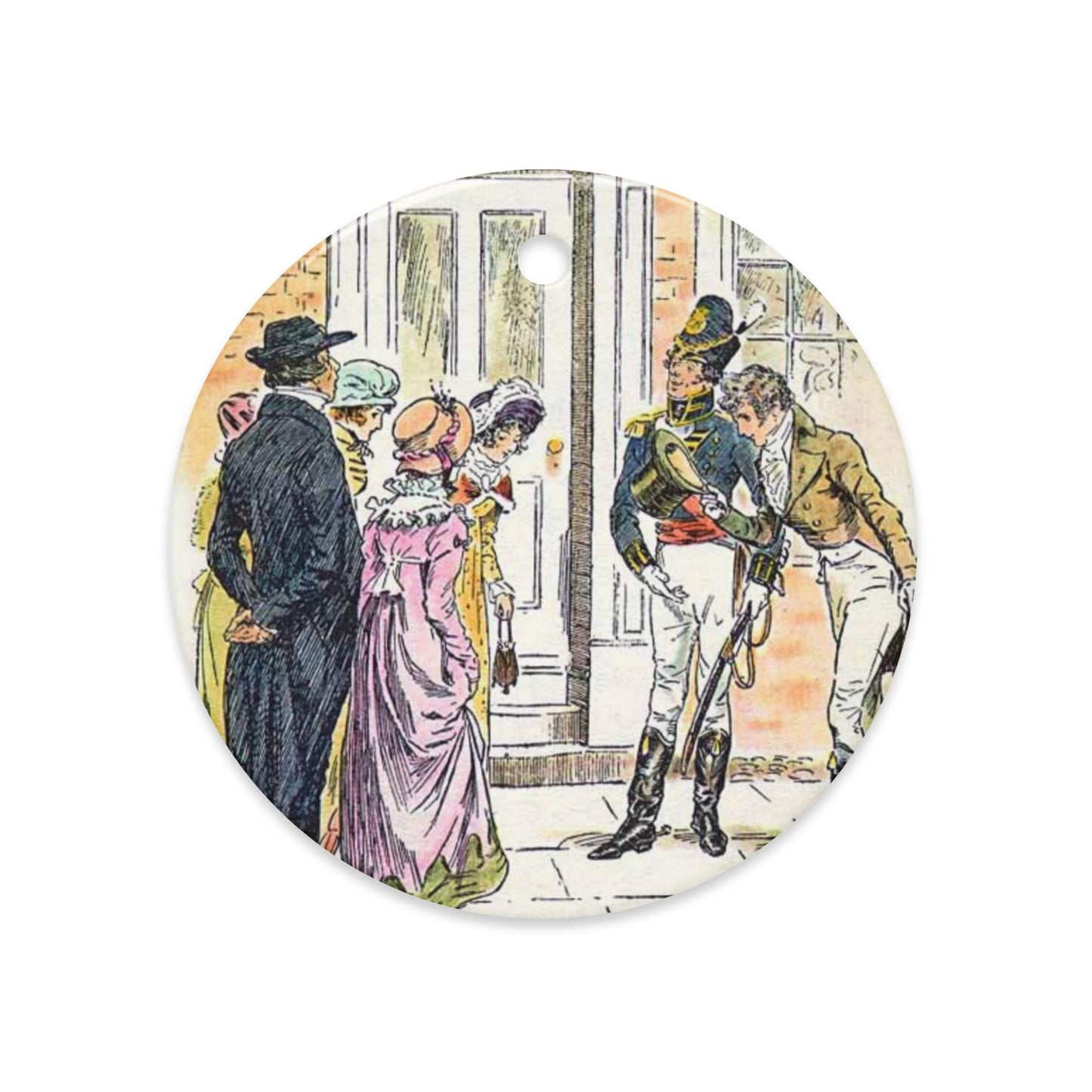 Pride and Prejudice ceramic ornament