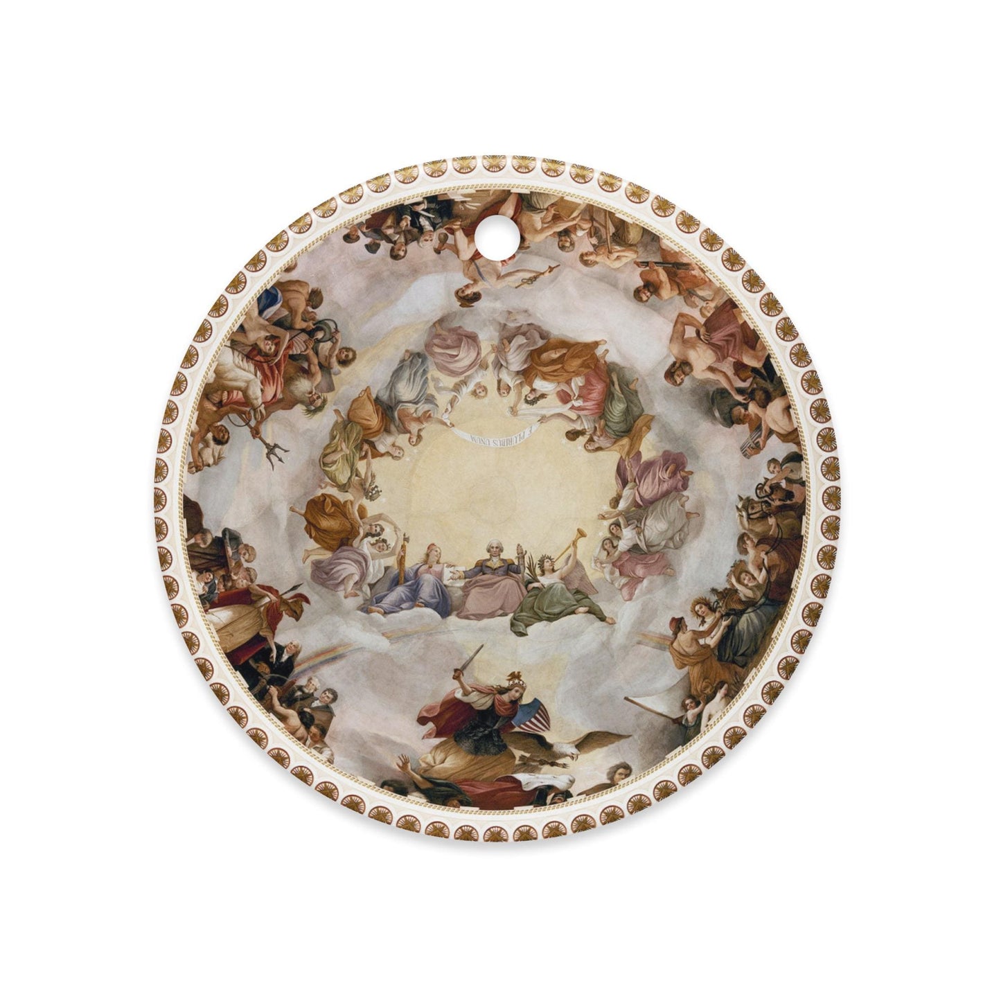 The Apotheosis of Washington ceramic ornament