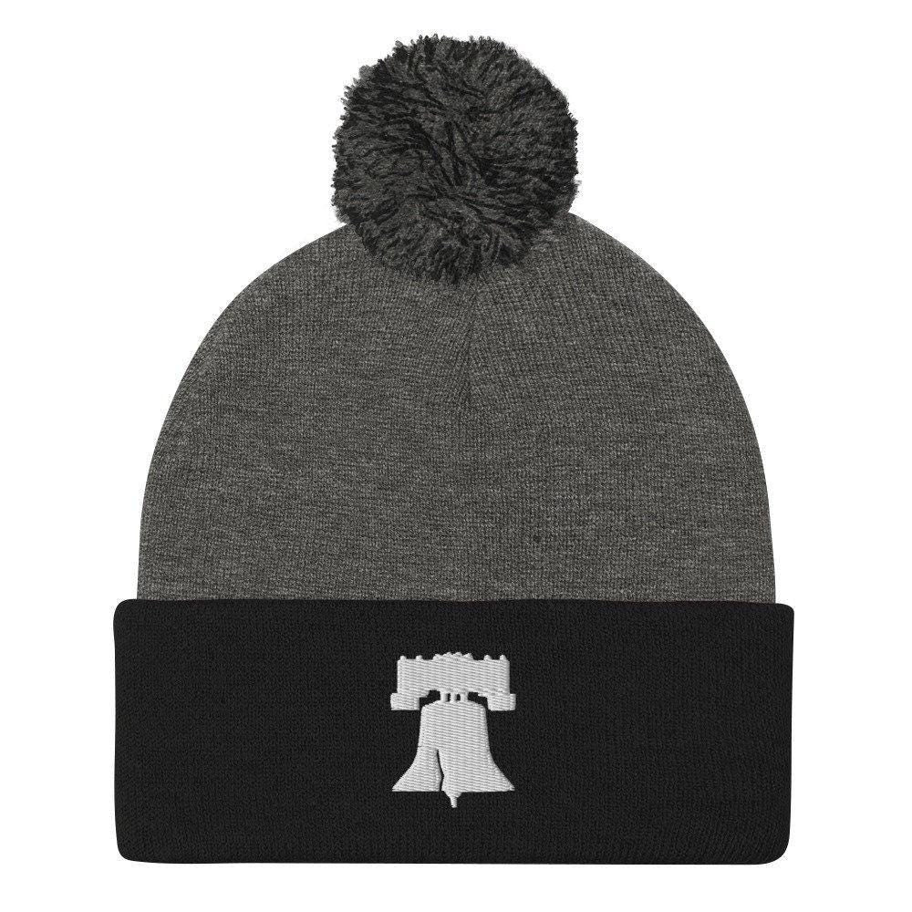Liberty Bell Pom-Pom Beanie