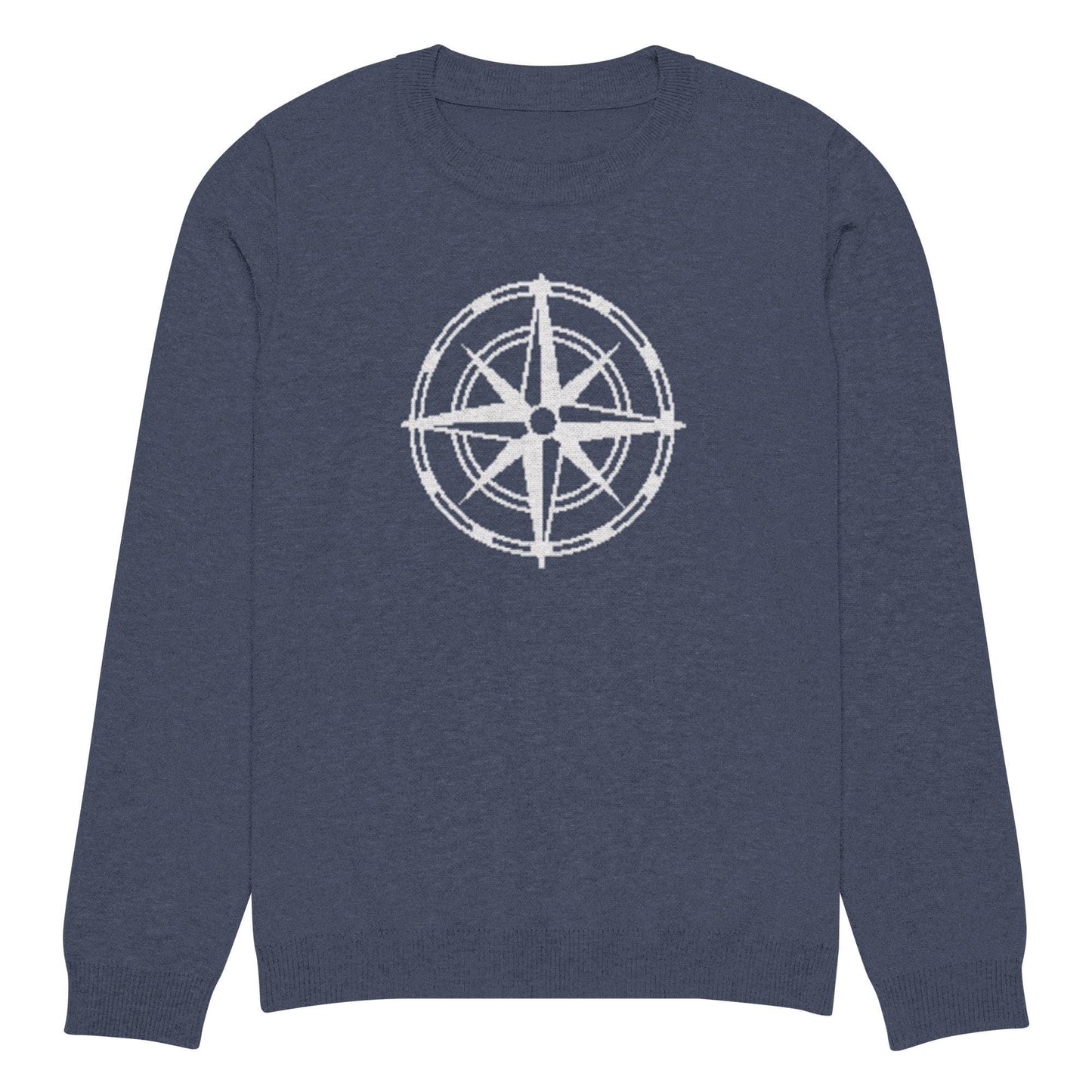 Compass Knitted Crew Neck Sweater