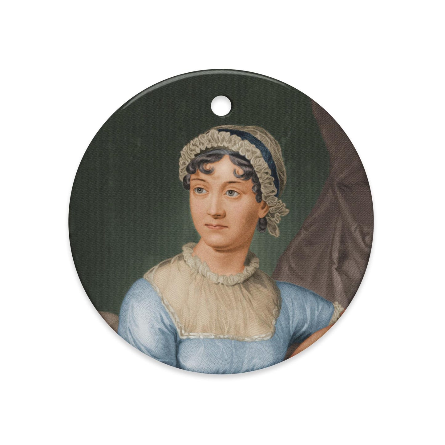 Jane Austen ceramic ornament