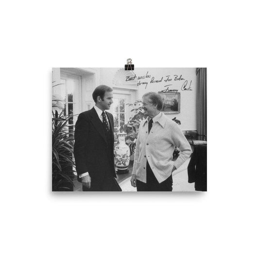 Joe Biden and Jimmy Carter 1970s Poster