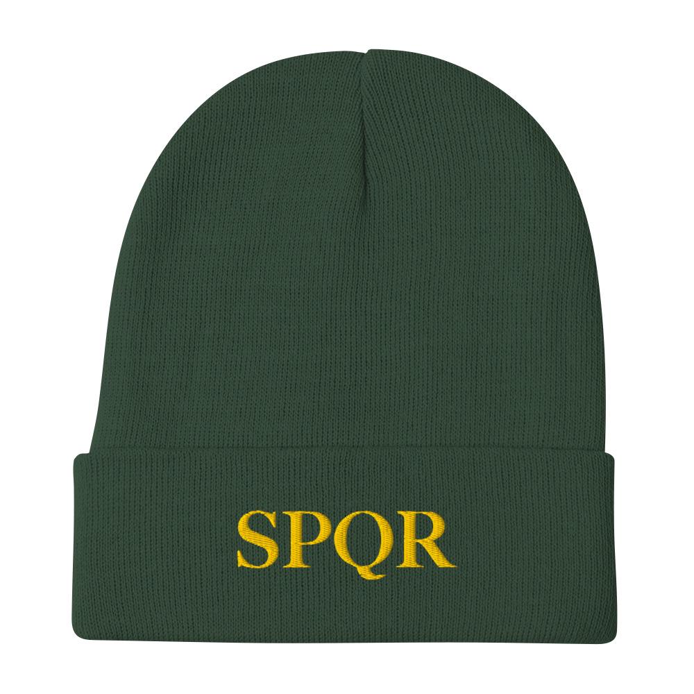 SPQR Embroidered Beanie