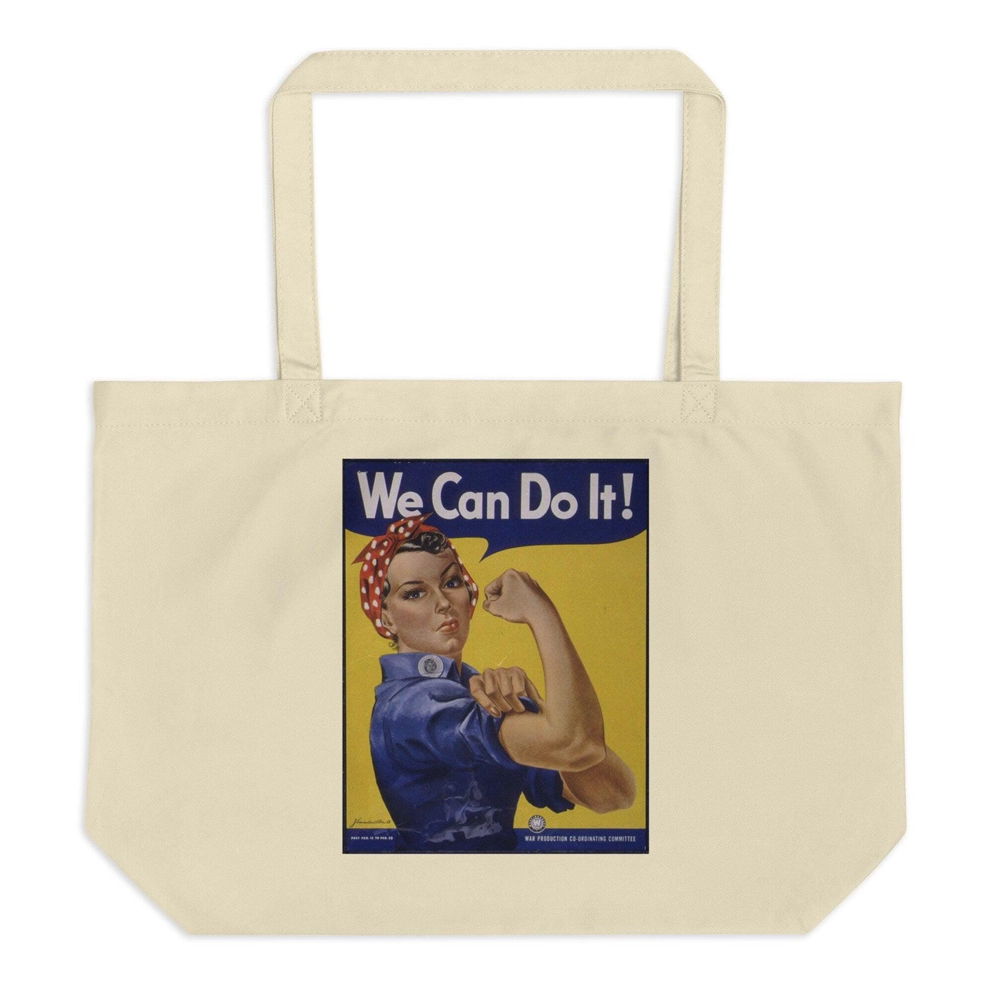 Rosie the Riveter organic tote bag