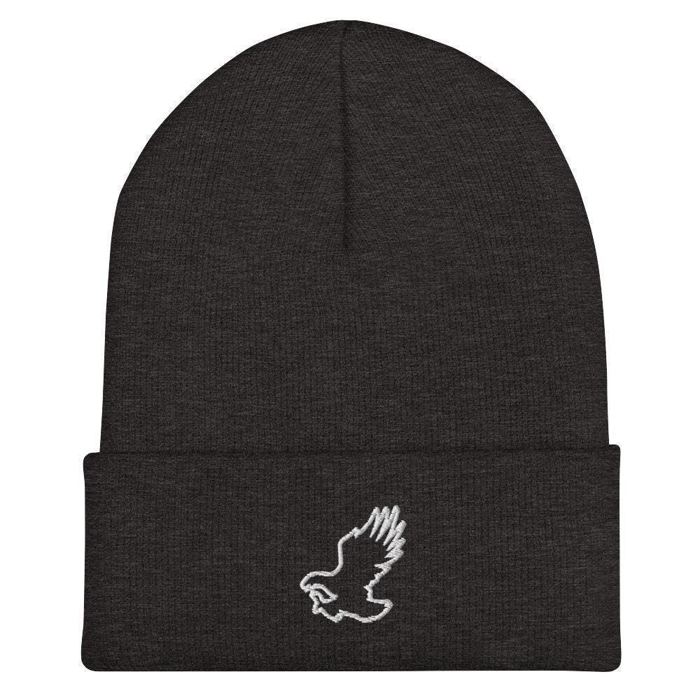 Eagle Beanie: Embroidered Acrylic Knit Cap