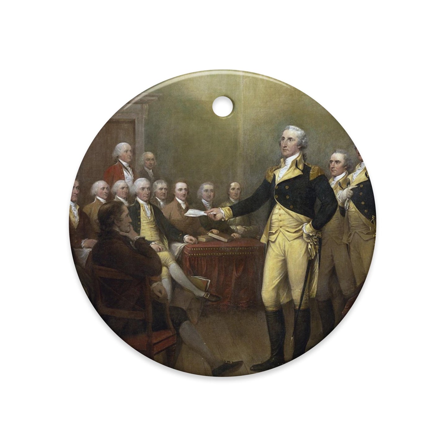 George Washington ceramic ornament