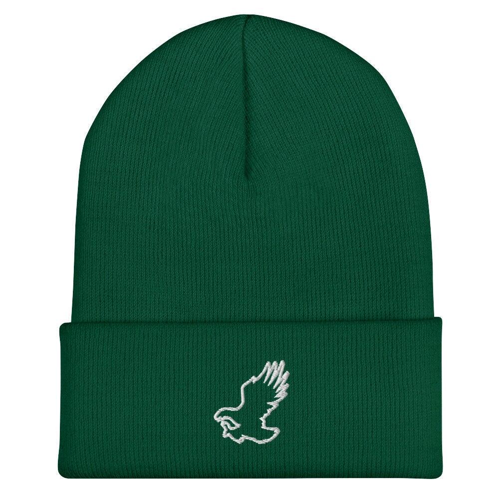 Eagle Beanie: Embroidered Acrylic Knit Cap