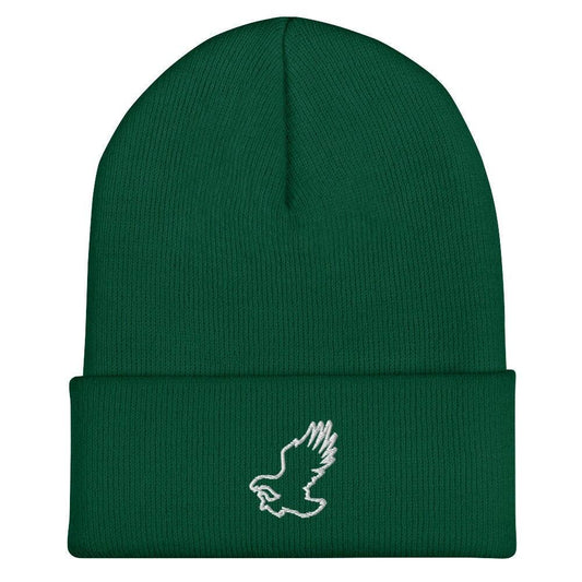 Eagle Beanie: Embroidered Acrylic Knit Cap