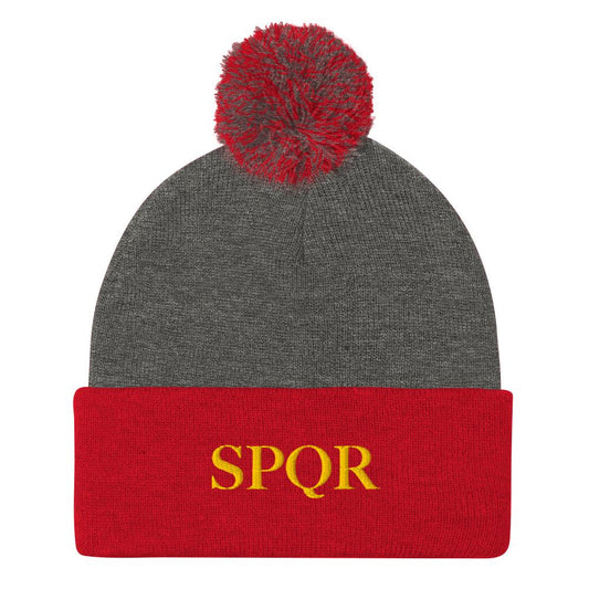 SPQR Pom-Pom Beanie
