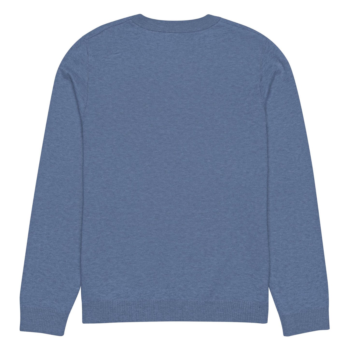 Anchor Denim Blue Knitted Crew Neck Sweater