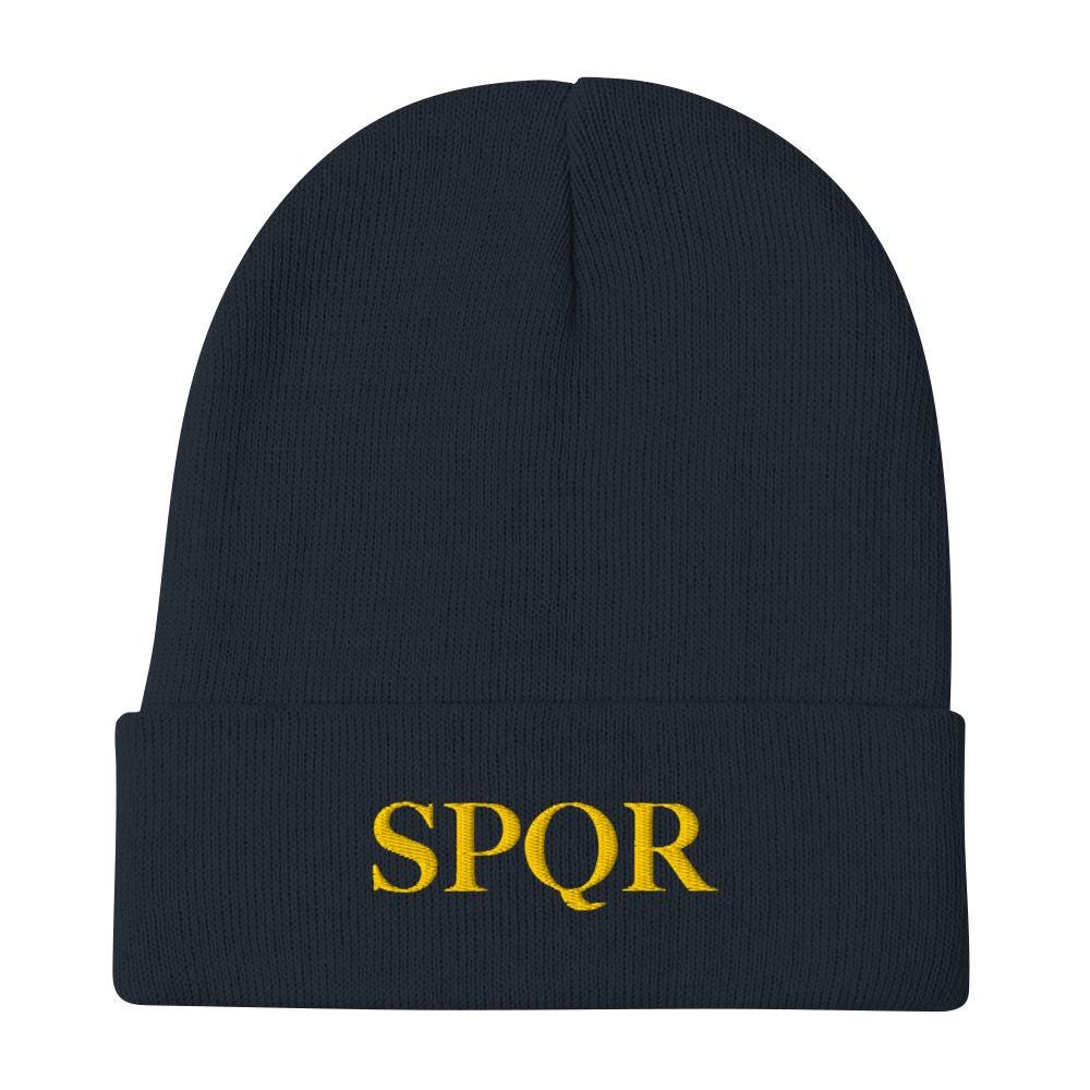 SPQR Embroidered Beanie