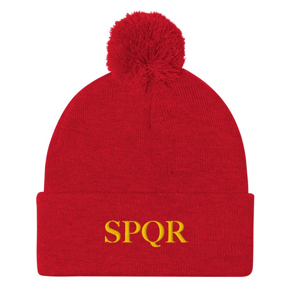 SPQR Pom-Pom Beanie