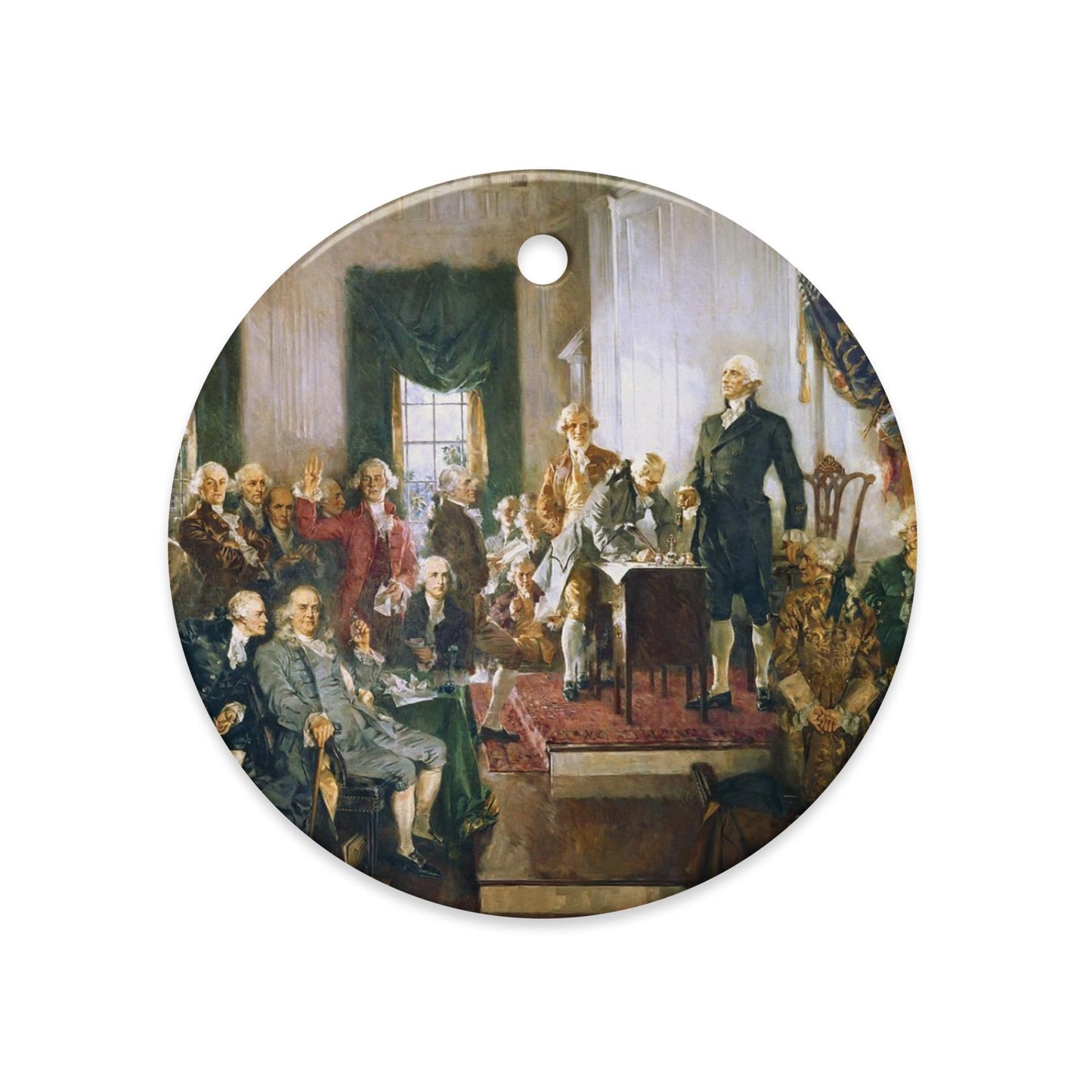 George Washington at the Constitutional Convention ceramic ornament