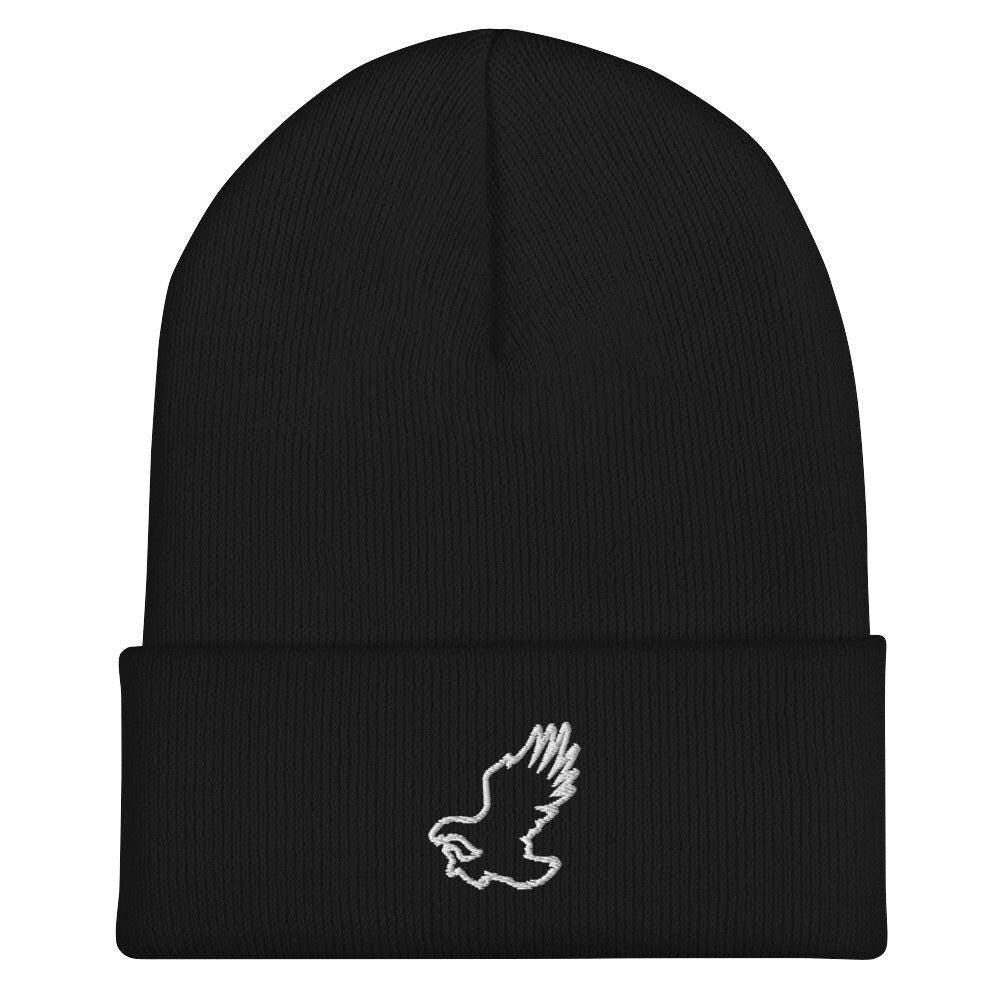 Eagle Beanie: Embroidered Acrylic Knit Cap