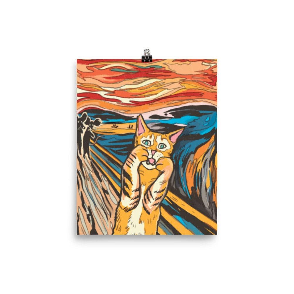 Cat "The Scream" Poster