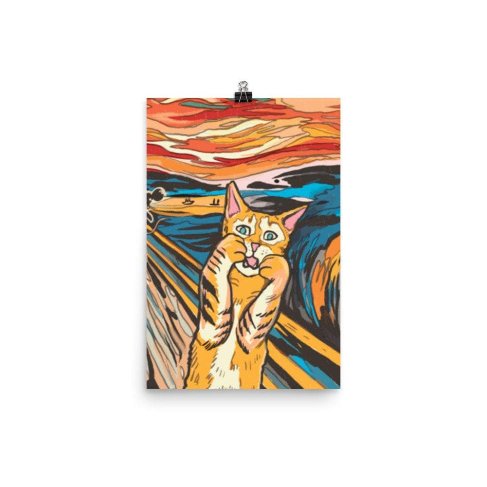 Cat "The Scream" Poster