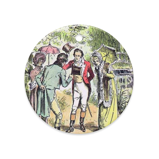 Pride and Prejudice ceramic ornament