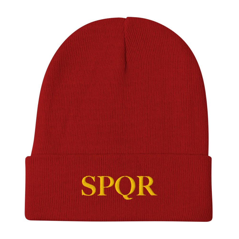 SPQR Embroidered Beanie