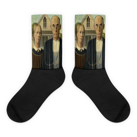 American Gothic Socks (Grant Wood)