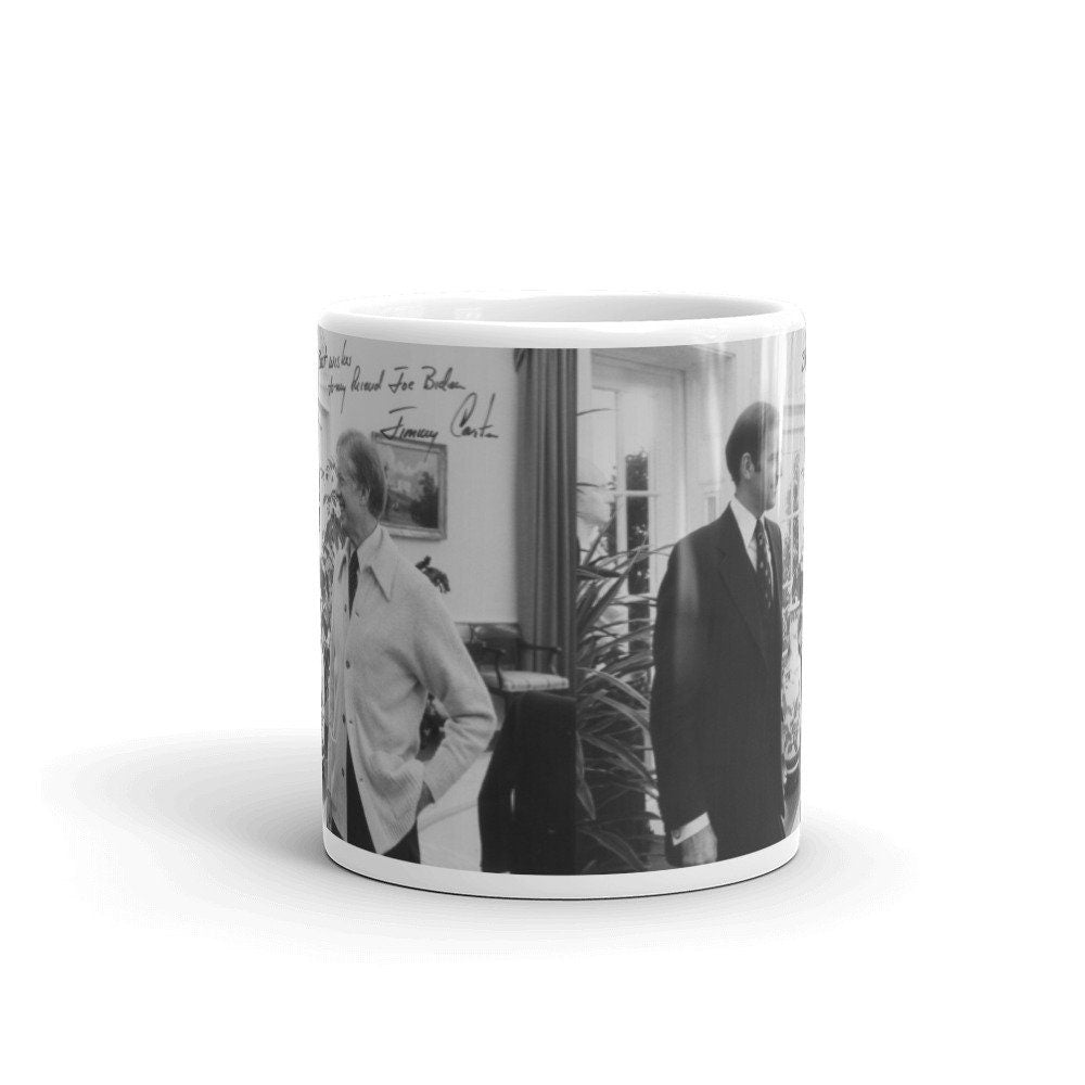 1970s Jimmy Carter Joe Biden mug