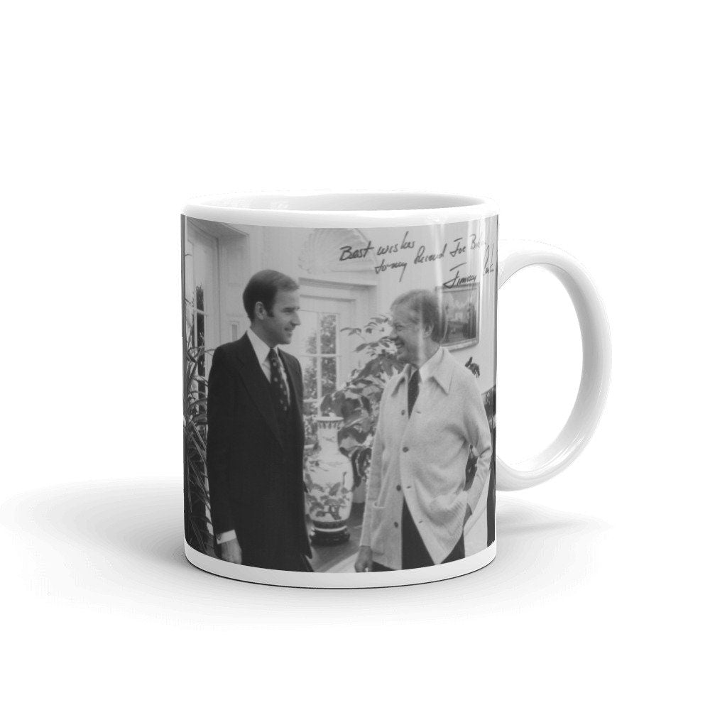 1970s Jimmy Carter Joe Biden mug