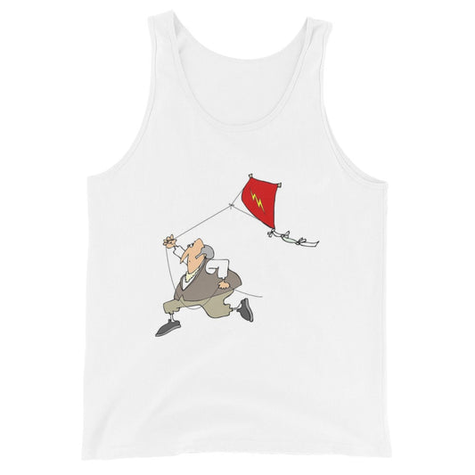 Benjamin Franklin Flying Kite Tank Top