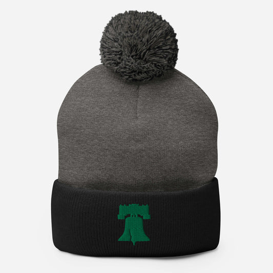 Liberty Bell Pom-Pom Beanie