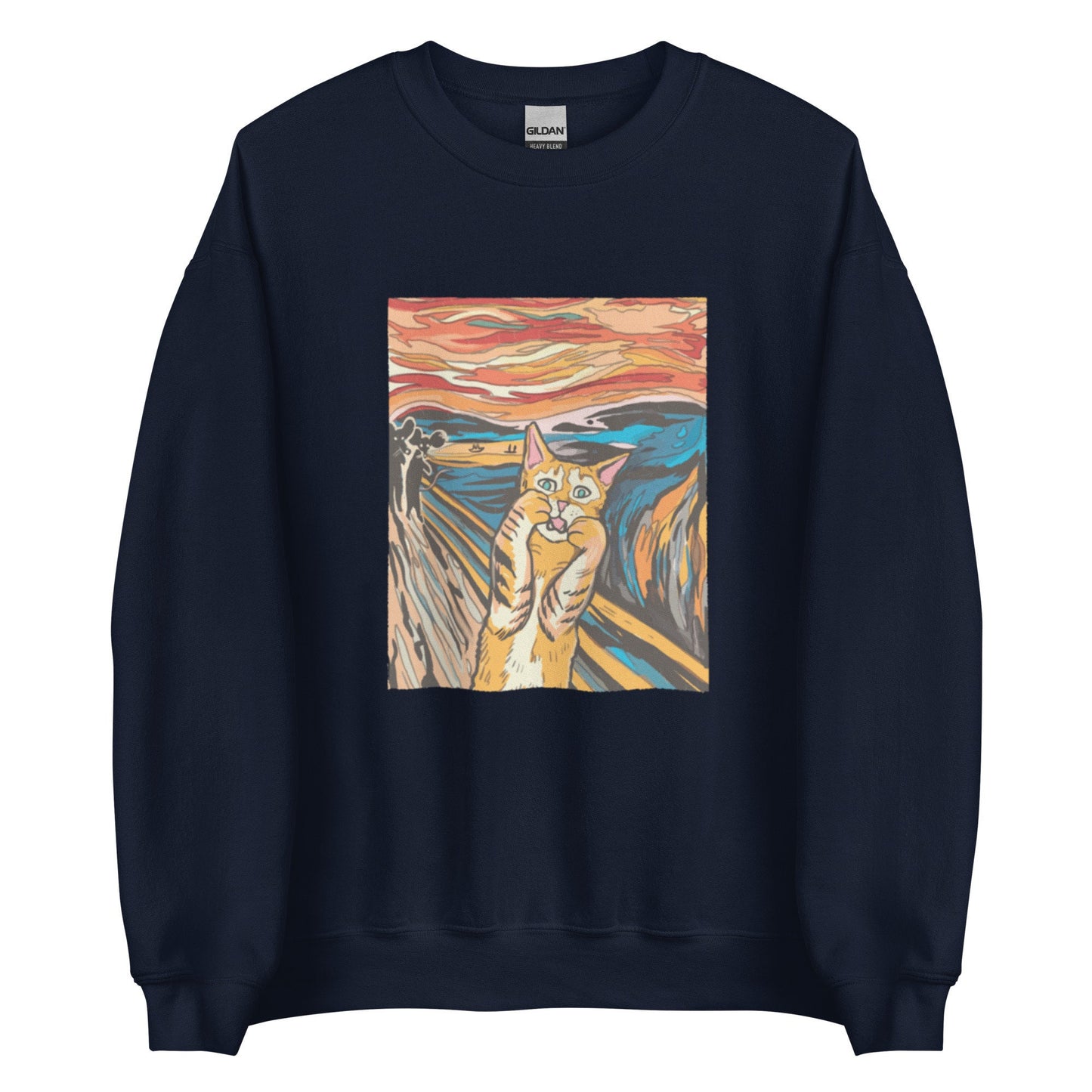 Cat "The Scream" Sweatshirt