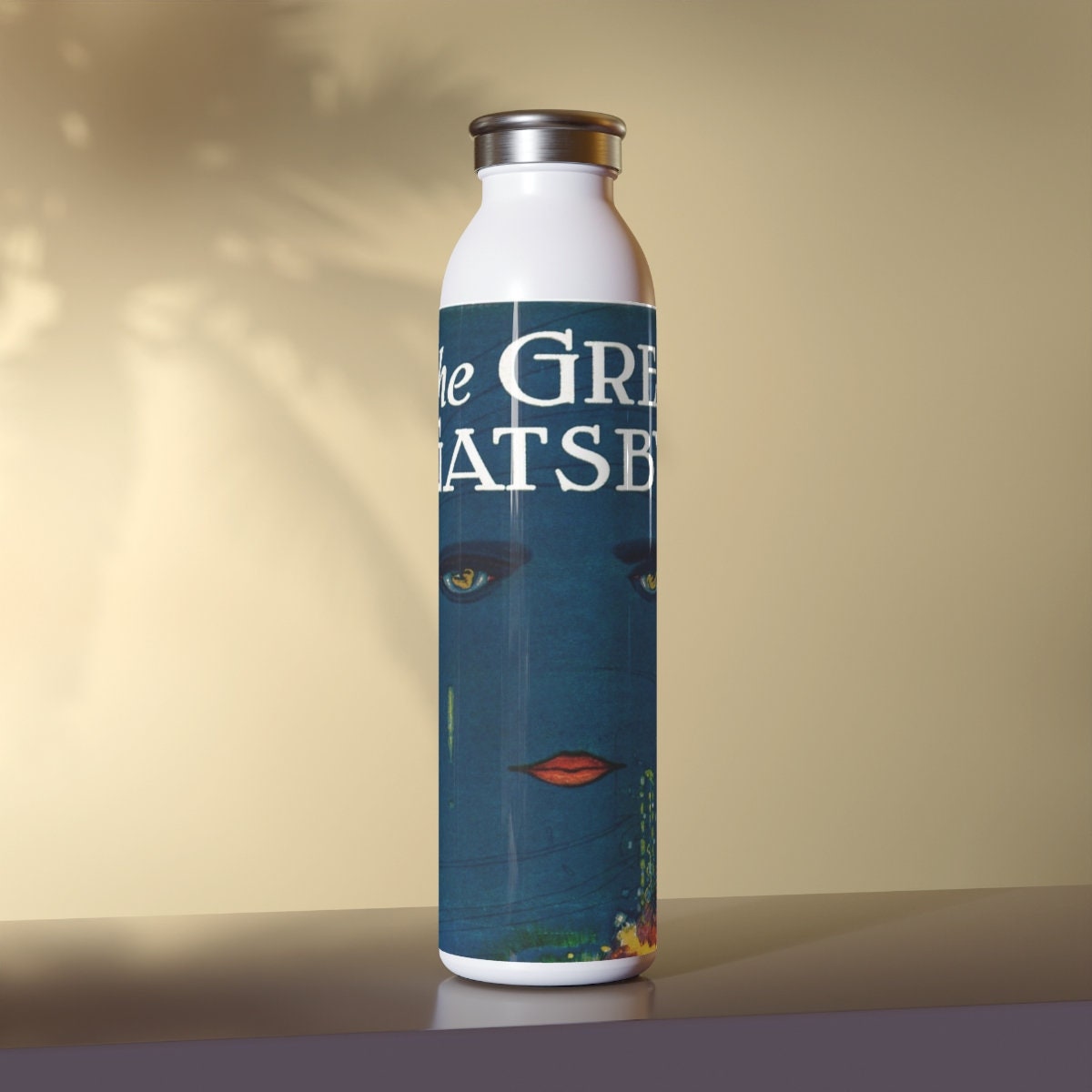 Great Gatsby Slim Water Bottle